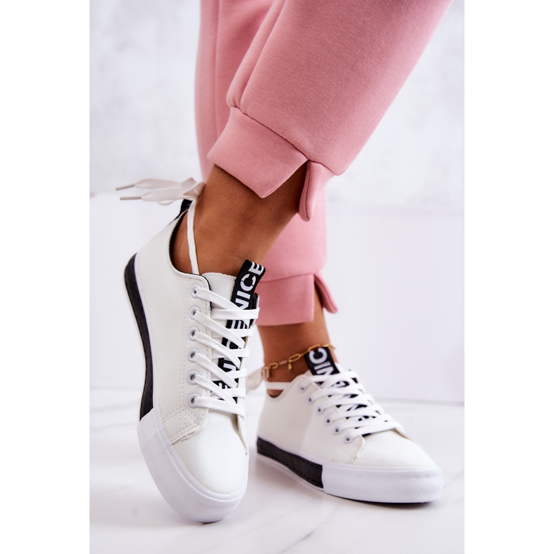 PS1 Women's white and black leather Mikayla sneakers 2 PS1 Women's white and black leather Mikayla sneakers 2