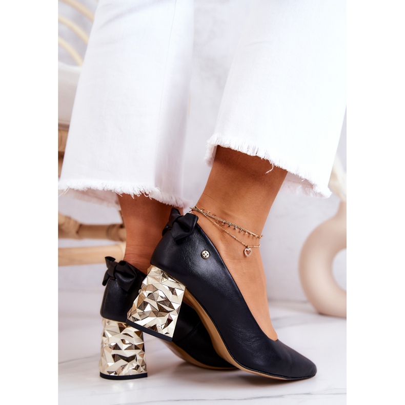 Leather Pumps On A Bar Maciejka 05334-01 Black 1