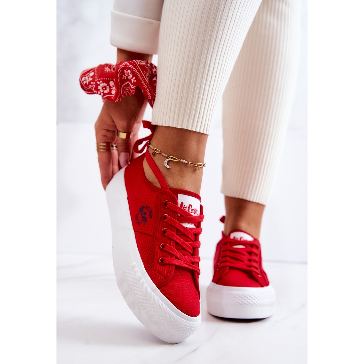 Lee cooper online red shoes