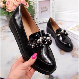 Lordsy shoes with decoration Potocki W WOL51A black 1
