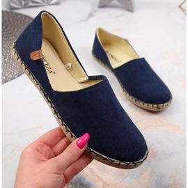 Espadrilles with a Vinceza cut W JAN82C navy blue 1