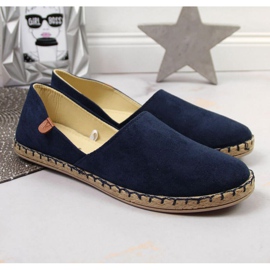 Espadrilles with a Vinceza cut W JAN82C navy blue 2