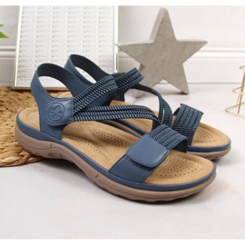 Velcro sandals Rieker W V8873-14 blue 2