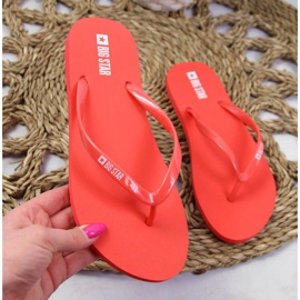 Red Big Star W JJ274A384 beach flip-flops 1