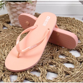 Beach flip-flops Big Star W JJ274A386 nude pink 2