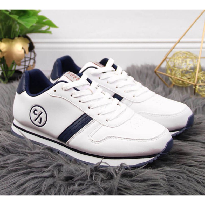Cross Jeans W JJ2R4021C white sports shoes navy blue 2 Cross Jeans W JJ2R4021C white sports shoes navy blue 2