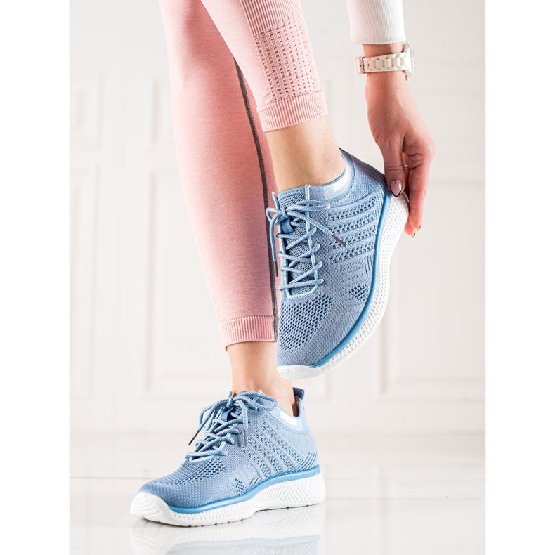 TRENDI Lace-up Sports Shoes blue 1 TRENDI Lace-up Sports Shoes blue 1