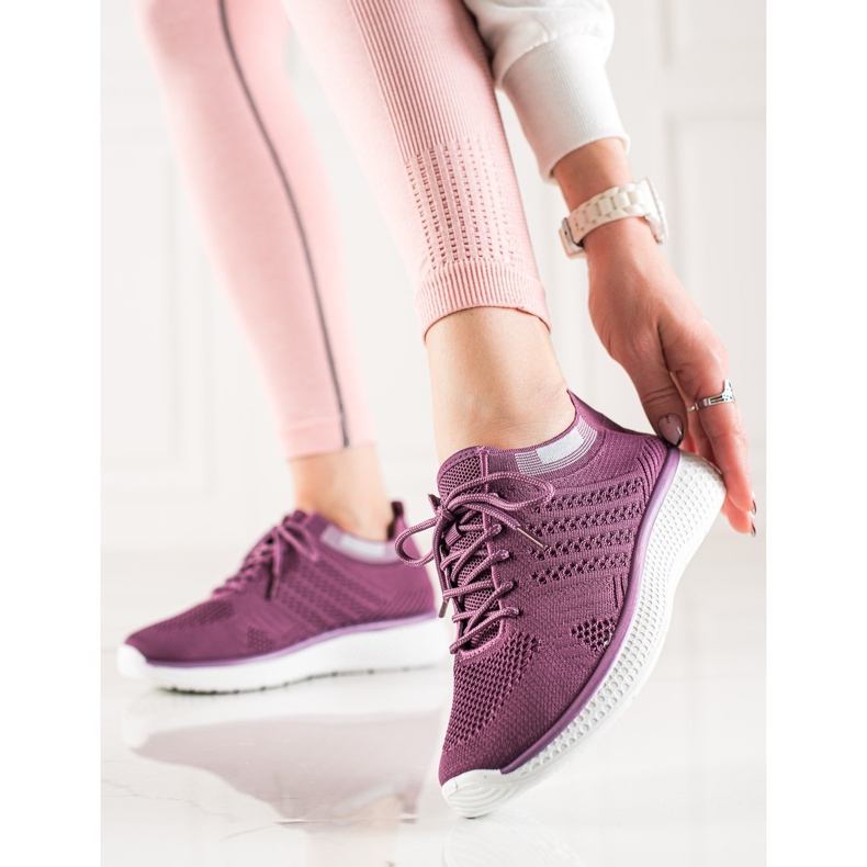 TRENDI Lace-up Sports Shoes purple 1