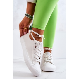 Low Leather Sneakers Big Star JJ274007 White 1 Low Leather Sneakers Big Star JJ274007 White 1