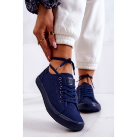 Women's Sneakers Low Big Star JJ274067 Navy Blue 1 Women's Sneakers Low Big Star JJ274067 Navy Blue 1