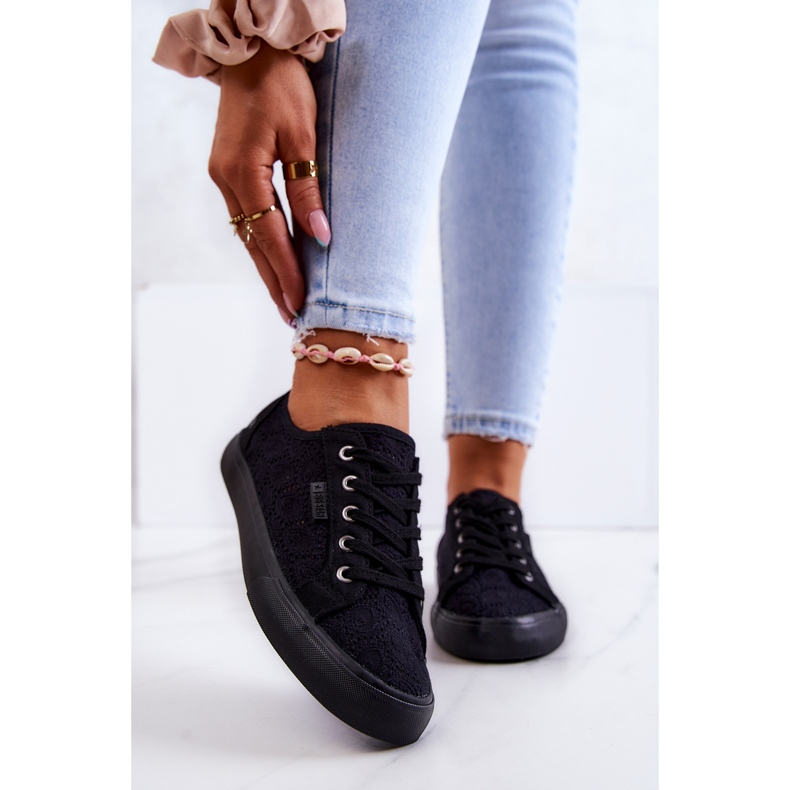 Openwork Sneakers Big Star JJ274064 Black 2