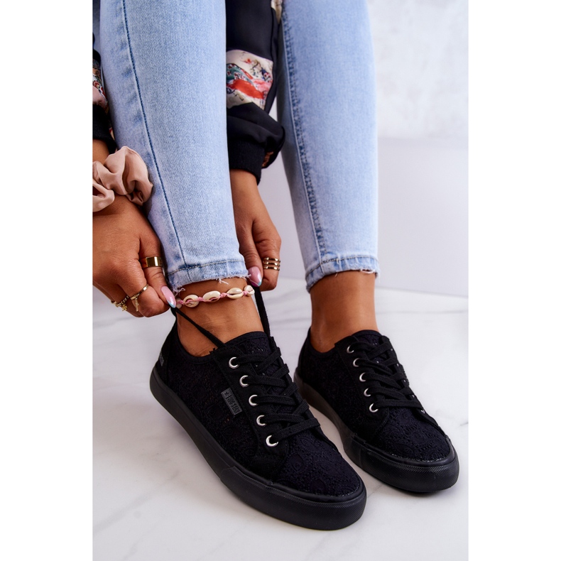 Openwork Sneakers Big Star JJ274064 Black 1