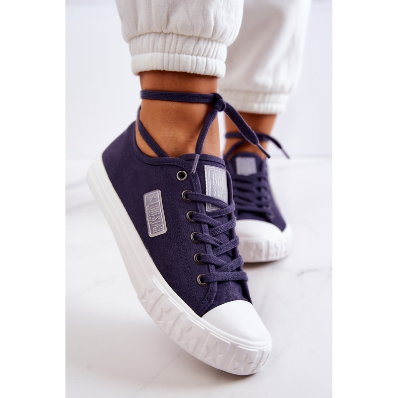 Classic Women's Sneakers Big Star JJ274494 Navy Blue 2