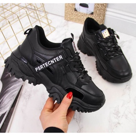 Sneakers on a thick sole News W EVE258A black 1