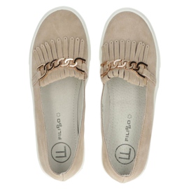 Lordsy women's leather shoes Filippo DP3532 / 22 Beige 5