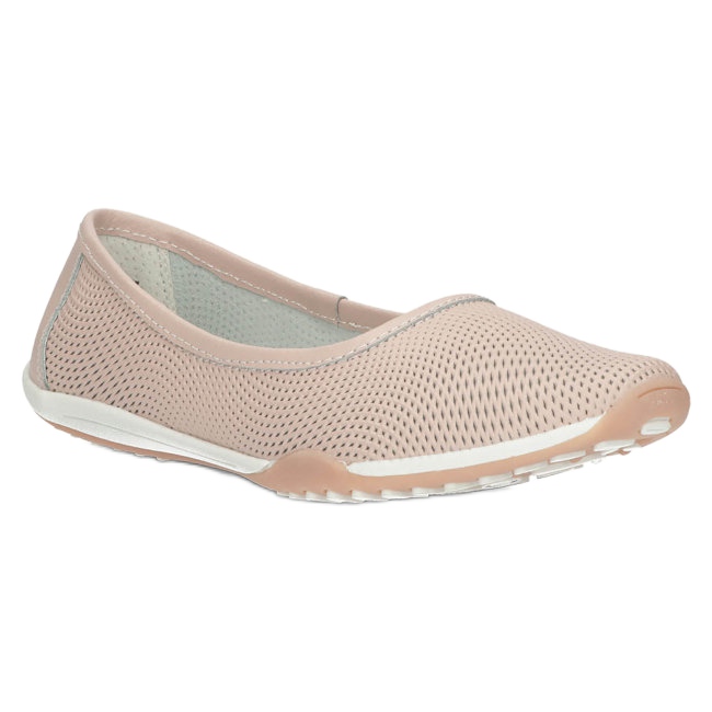 Leather pink openwork ballerinas Filippo DP3681 / 22 PI 2