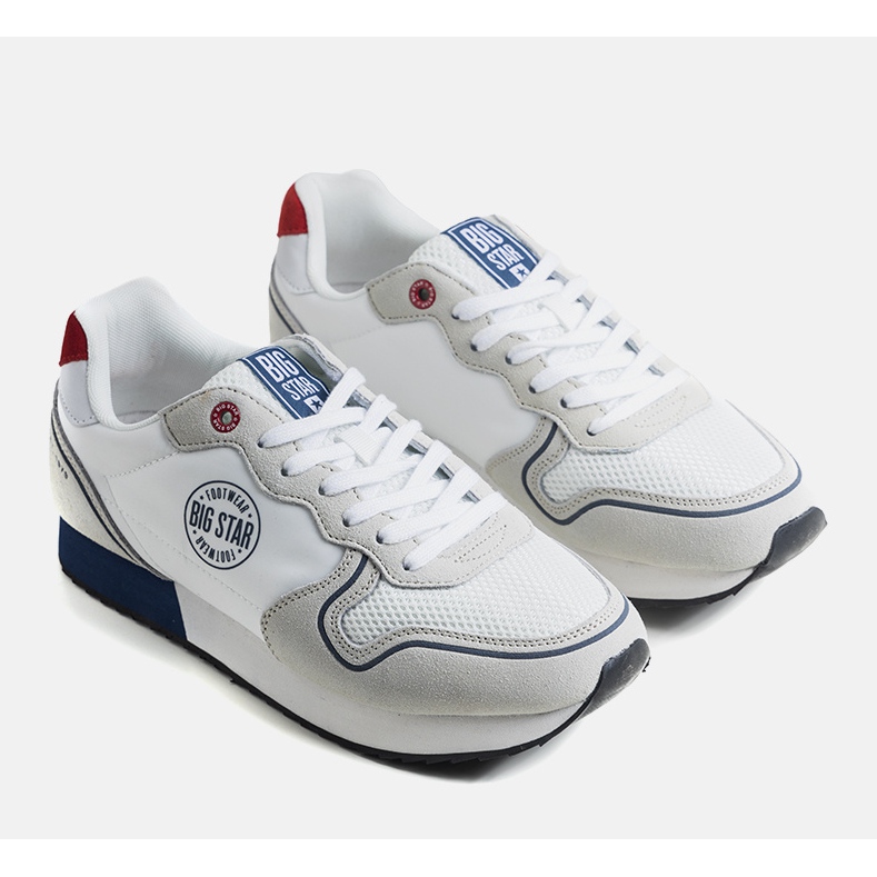 Men's white sneakers Big Star JJ174141 1