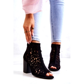 FB1 Black Openwork Boots On A Post Brittany 1