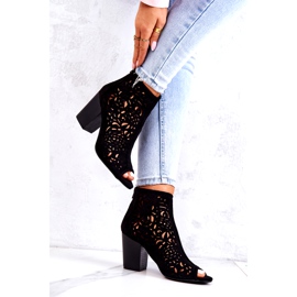 FB1 Black Openwork Boots On A Post Brittany 3