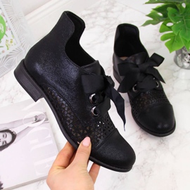 Spring openwork boots Jezzi W JEZ319A black 1