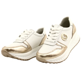 Women's sports shoes tied Filippo DP3547 / 22 WH GO White golden 6