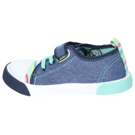 American Club Velcro boys sneakers American Ten14/22 Jeans leather insert blue 1