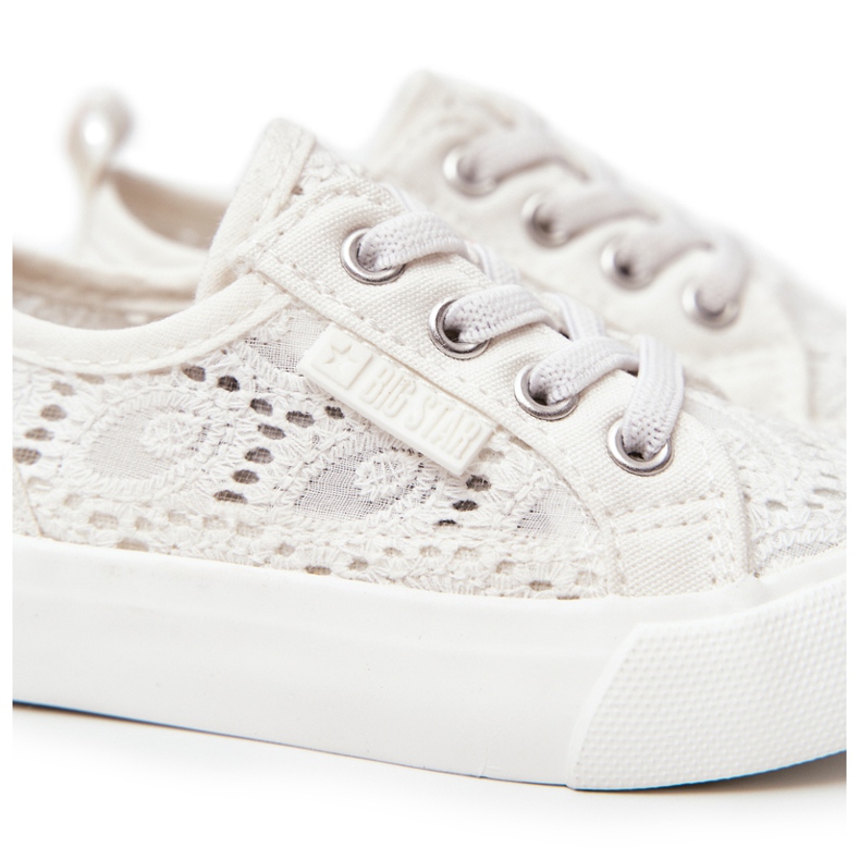 Openwork Sneakers Big Star JJ374134 White 3 Openwork Sneakers Big Star JJ374134 White 3