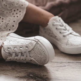 Openwork Sneakers Big Star JJ374134 White 1