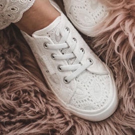 Openwork Sneakers Big Star JJ374134 White 6
