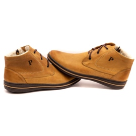 Polbut 339 red shoes for men brown orange 5