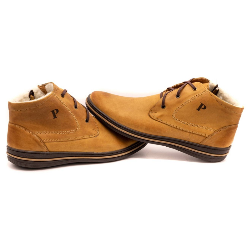 Polbut 339 red shoes for men brown orange 5