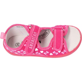 American Club American sandals slippers, leather insert TEN19 / 22 Pink 1