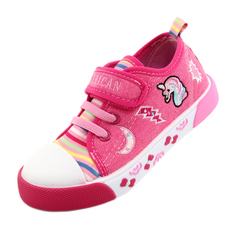 American Club Velcro sneakers American Ten17/22 pink leather insert 3 American Club Velcro sneakers American Ten17/22 pink leather insert 3