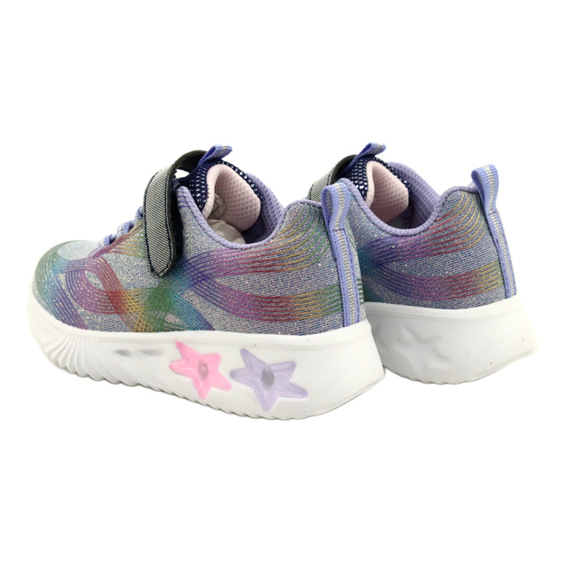 American Club ADI Sports Shoes LED Glowing Velcro ES87 / 22 Purple violet 5