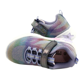 American Club ADI Sports Shoes LED Glowing Velcro ES87 / 22 Purple 4