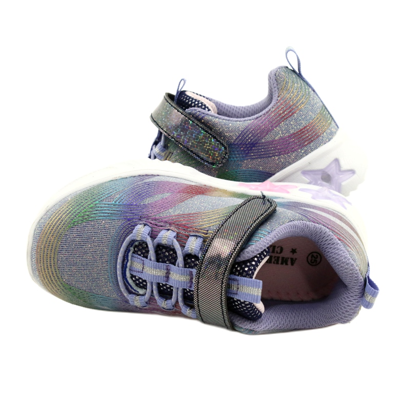 American Club ADI Sports Shoes LED Glowing Velcro ES87 / 22 Purple violet 4