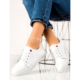 Filippo Leather White Sneakers 1