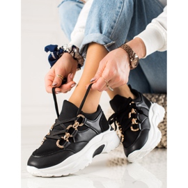 TRENDI Fashionable Sneakers black 2 TRENDI Fashionable Sneakers black 2