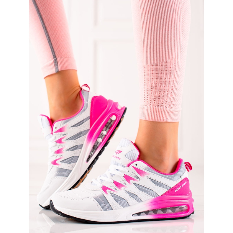TRENDI Fashion Sport Shoes white pink 1 TRENDI Fashion Sport Shoes white pink 1