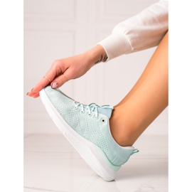 TRENDI Light Mint Boots blue 2