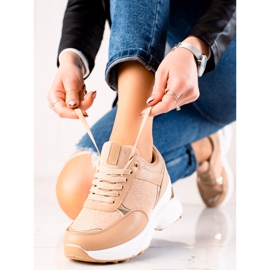 Diamantique Stylish Sneakers On The Platform beige 1