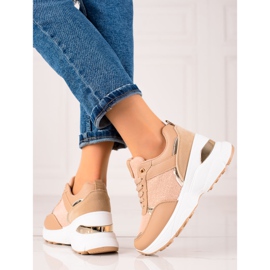 Diamantique Stylish Sneakers On The Platform beige 2