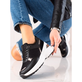 Diamantique Stylish Sneakers On The Platform black 1