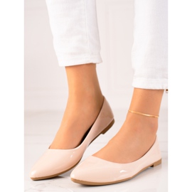 Seastar Lacquered Beige Ballerinas 2