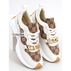 Trainers with Elena Beige chain 2