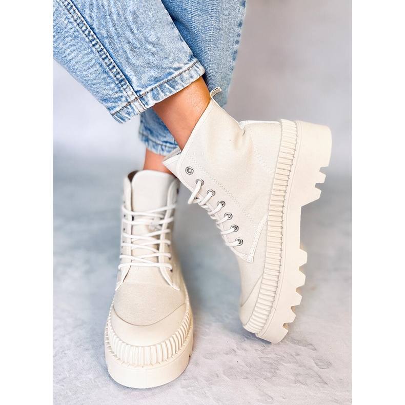 Costa Beige ankle-high trekking sneakers 1