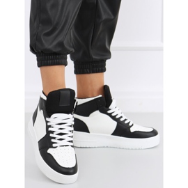 Rocha Black high-top sneakers white 1