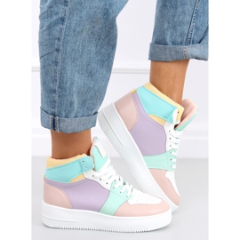 Rocha Purple high-top sneakers multicolored 1