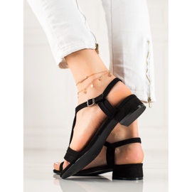 Classic suede VINCEZA sandals black 2