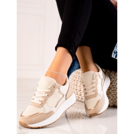Marquiz Fashionable sports sneakers beige 1
